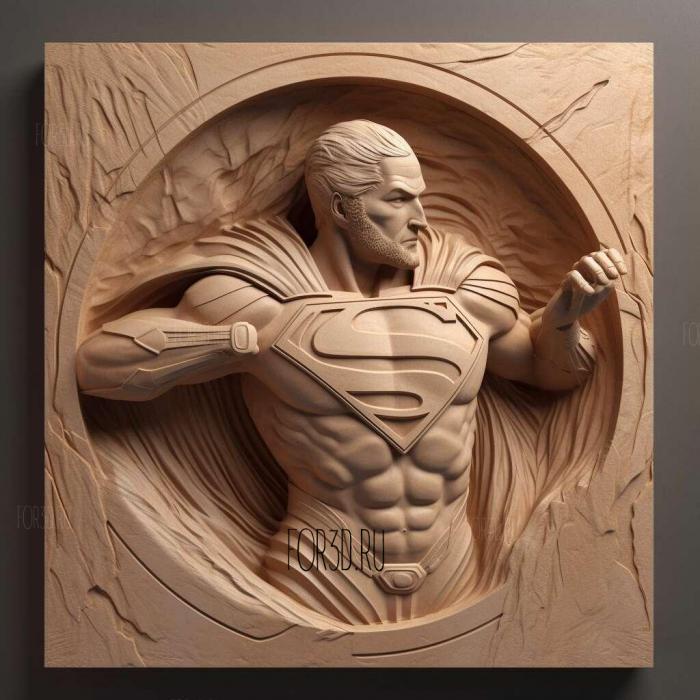 superman 1 stl model for CNC